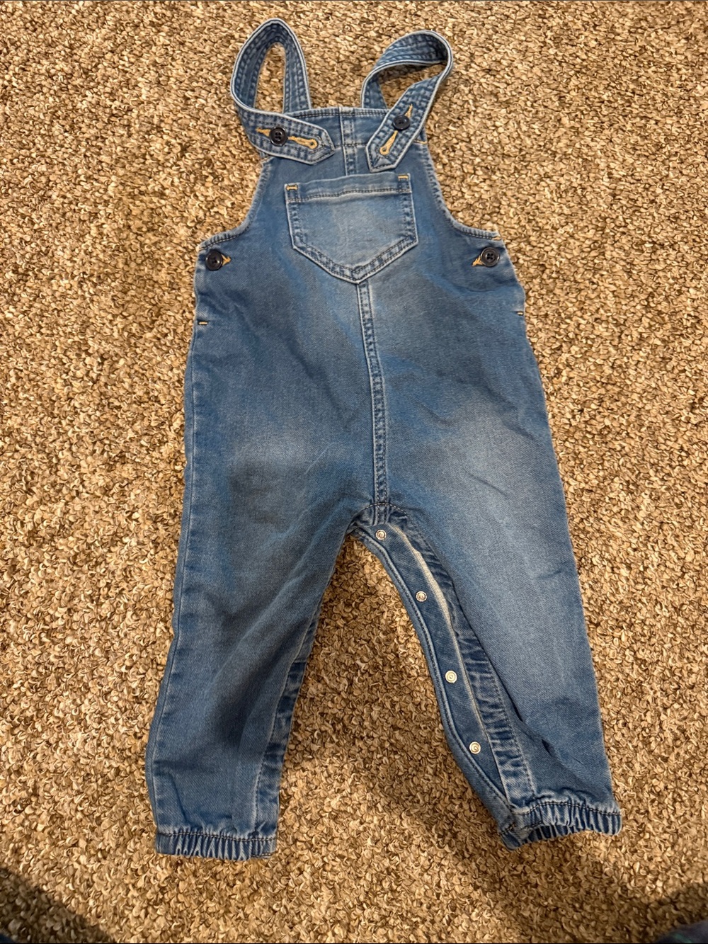 Denim Blue Kids Overalls - Classic Blue